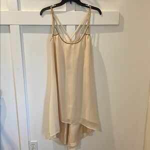 Elegant Cream Slip Dress